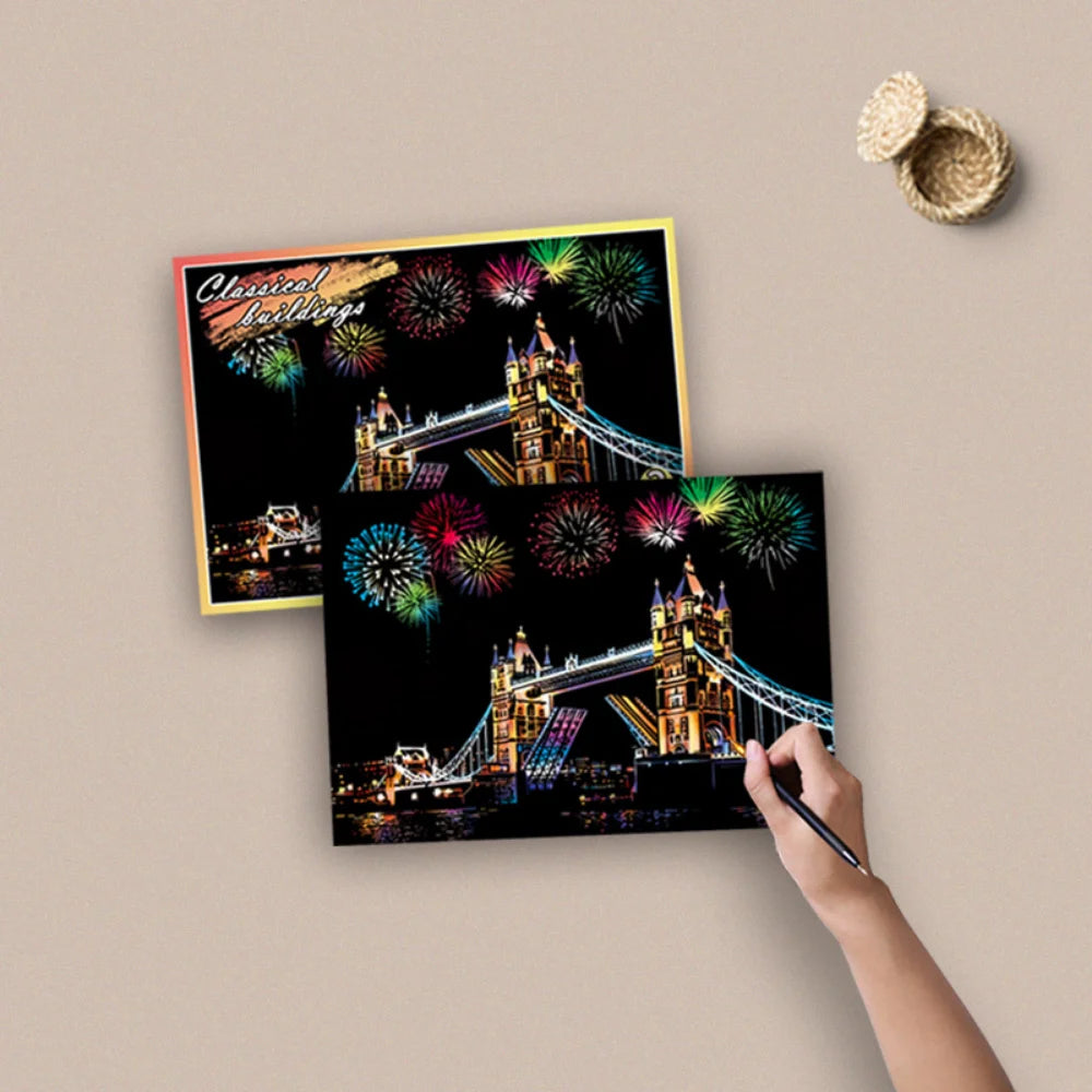 DIY nattscene skrapekunst